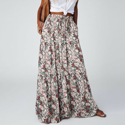 Falda larga Isabella Sol con estampado bohemio