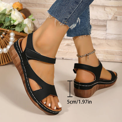 Sandalias retro con plataforma y velcro de Isabella Sol
