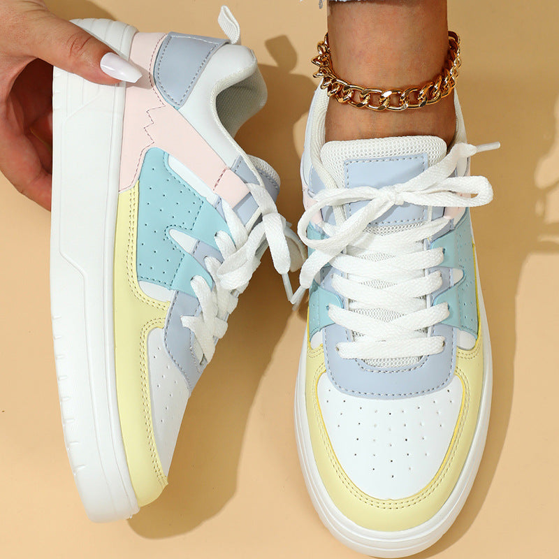 Zapatillas deportivas con plataforma y bloques de color Isabella Sol
