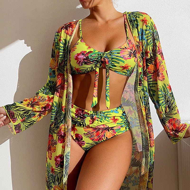 Conjunto de bikini floral dividido de Isabella Sol