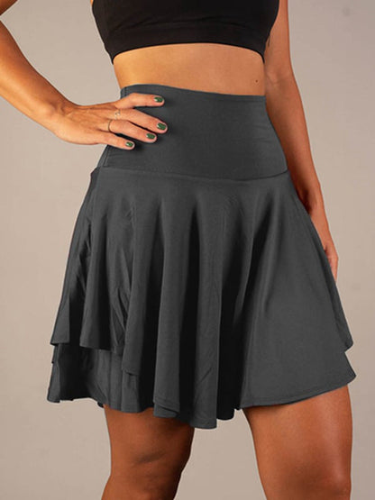 Falda de yoga y running Isabella Sol de talle alto tipo tutú