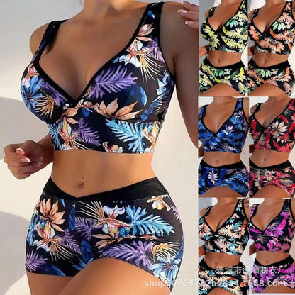 Vibrant Printed Boxer Bikini by Isabella Sol