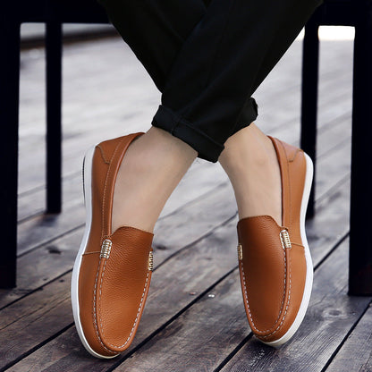 Mocasines de piel transpirable Isabella Sol para hombre
