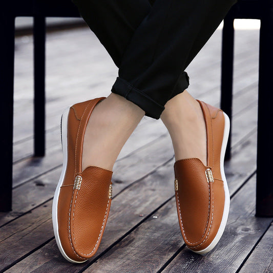 Mocasines de piel transpirable Isabella Sol para hombre