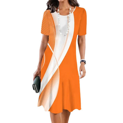 Elegante vestido de verano de tallas grandes de Isabella Sol.
