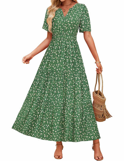 Vestido largo floral Isabella Sol Comodidad de verano