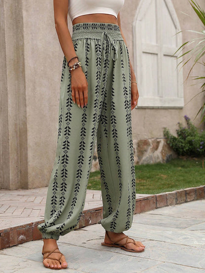 Pantalones anchos de estilo bohemio de Isabella Sol