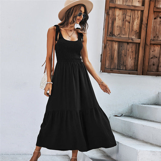 Elegante vestido de verano de corte A de Isabella Sol