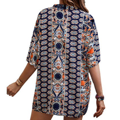 Conjunto de shorts casuales estilo boho floral de Isabella Sol