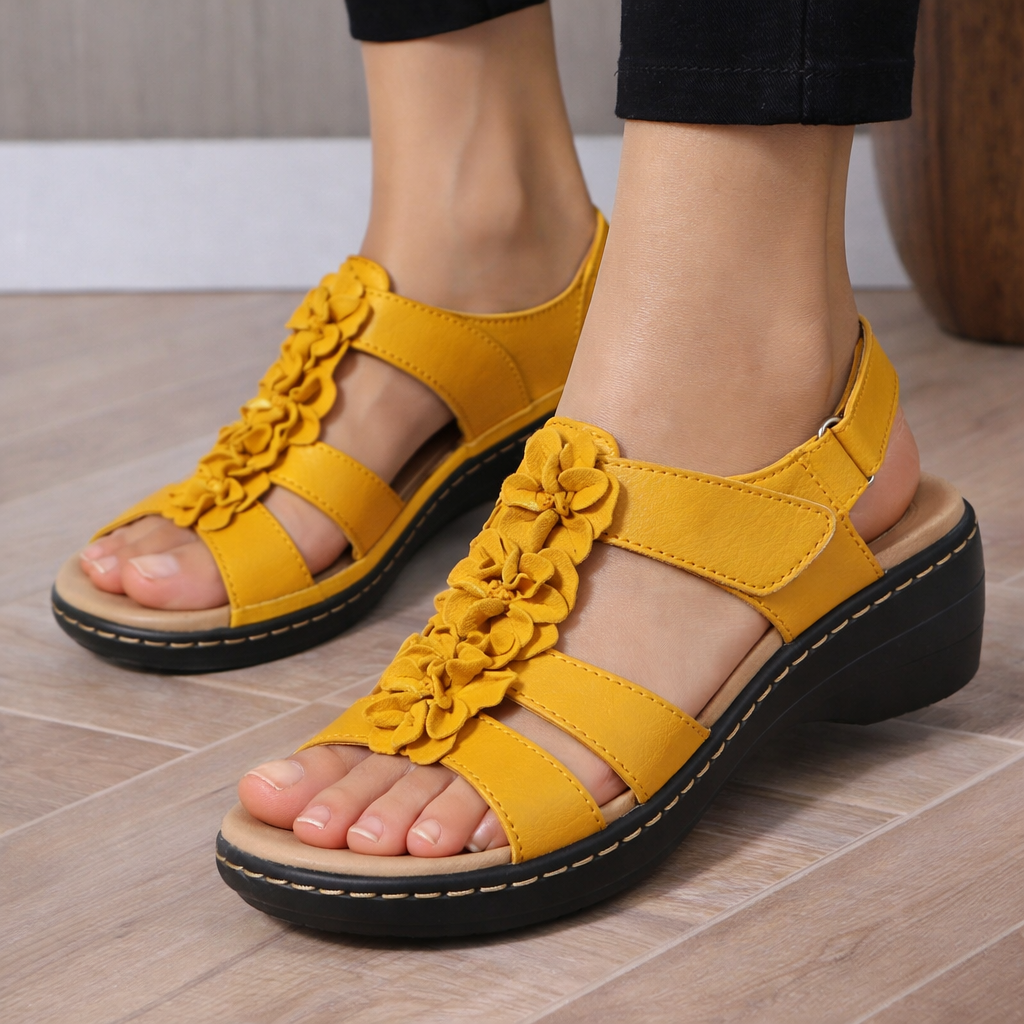 Sandalias de cuña Floral Comfort Isabella Sol
