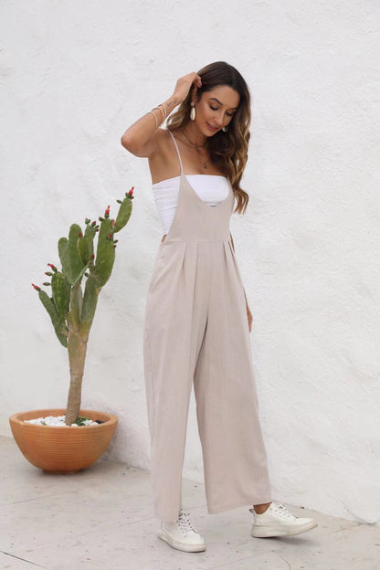 Elegante mono informal de Isabella Sol, confeccionado en lino.