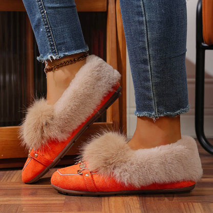 Mocasines de felpa aterciopelada de Isabella Sol