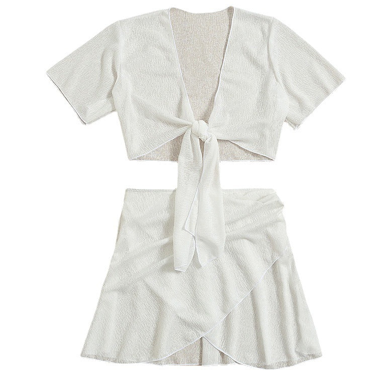 Conjunto de bikini blanco elegante de Isabella Sol