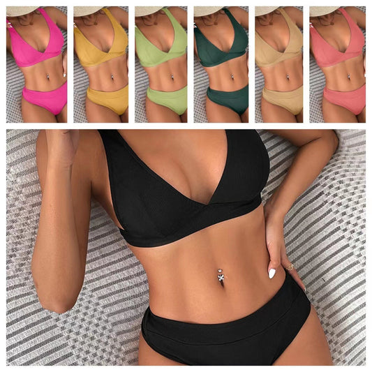 Conjunto de bikini elegante de canalé Isabella Sol