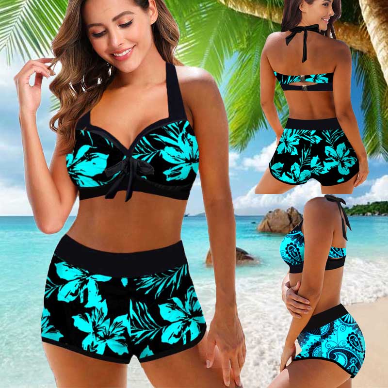 Floral High Waist Bikini by Isabella Sol