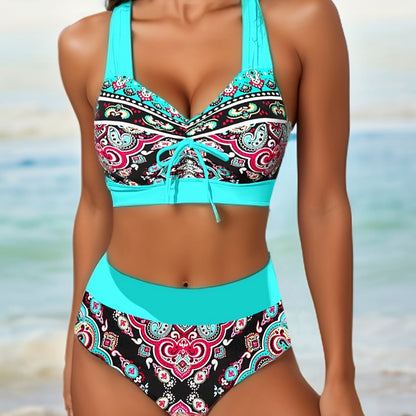 Vibrant High Waist Bikini by Isabella Sol