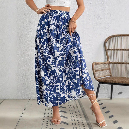Falda plisada floral elegante de Isabella Sol