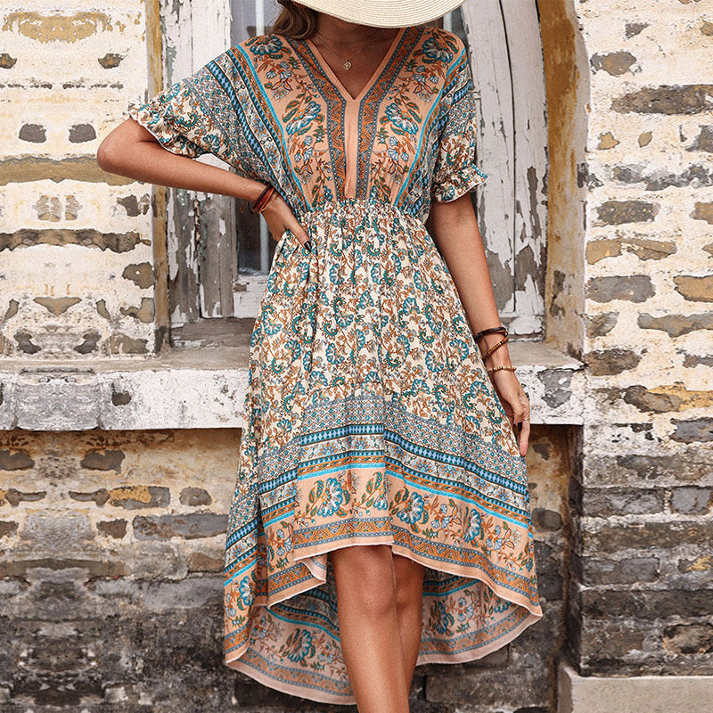 Vestido vintage con estampado floral de Isabella Sol Summer
